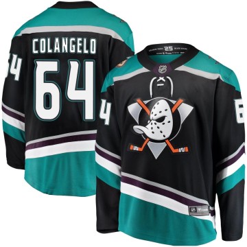 Breakaway Fanatics Branded Men's Sam Colangelo Anaheim Ducks Alternate Jersey - Black
