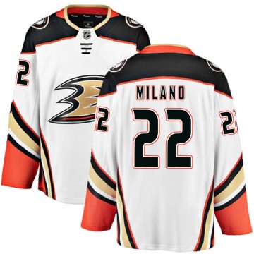 Breakaway Fanatics Branded Men's Sonny Milano Anaheim Ducks ized Away Jersey - White