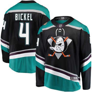 Breakaway Fanatics Branded Men's Stu Bickel Anaheim Ducks Alternate Jersey - Black