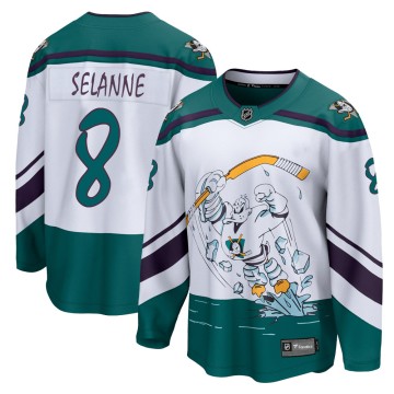 Breakaway Fanatics Branded Men's Teemu Selanne Anaheim Ducks 2020/21 Special Edition Jersey - White