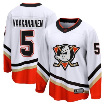 Breakaway Fanatics Branded Men's Urho Vaakanainen Anaheim Ducks Special Edition 2.0 Jersey - White