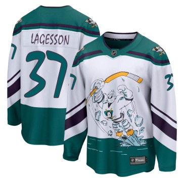 Breakaway Fanatics Branded Men's William Lagesson Anaheim Ducks 2020/21 Special Edition Jersey - White