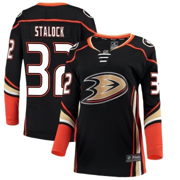 Breakaway Fanatics Branded Women's Alex Stalock Anaheim Ducks Home Jersey - Black