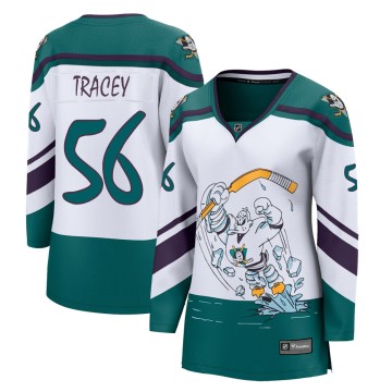 Breakaway Fanatics Branded Women's Brayden Tracey Anaheim Ducks 2020/21 Special Edition Jersey - White