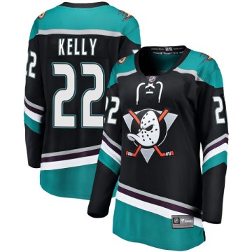 Breakaway Fanatics Branded Women's Chris Kelly Anaheim Ducks Alternate Jersey - Black