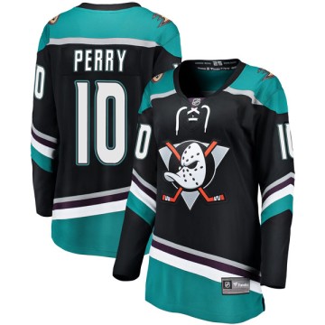 Breakaway Fanatics Branded Women's Corey Perry Anaheim Ducks Alternate Jersey - Black