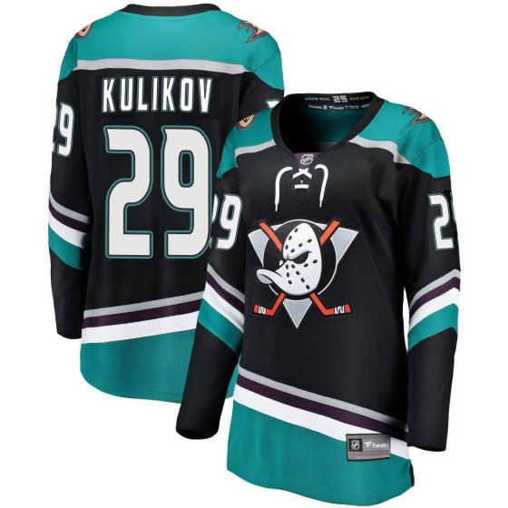 Breakaway Fanatics Branded Women's Dmitry Kulikov Anaheim Ducks Alternate Jersey - Black
