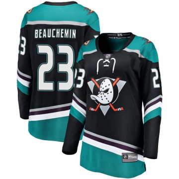 Breakaway Fanatics Branded Women's Francois Beauchemin Anaheim Ducks Alternate Jersey - Black