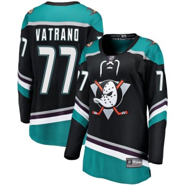 Breakaway Fanatics Branded Women's Frank Vatrano Anaheim Ducks Alternate Jersey - Black