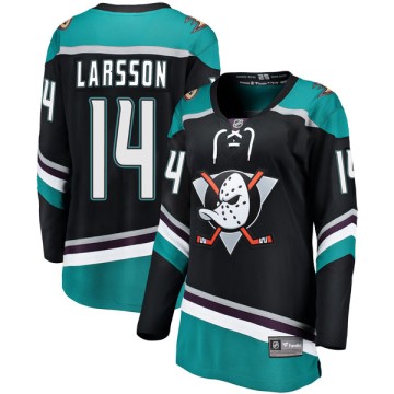 Breakaway Fanatics Branded Women's Jacob Larsson Anaheim Ducks Alternate Jersey - Black
