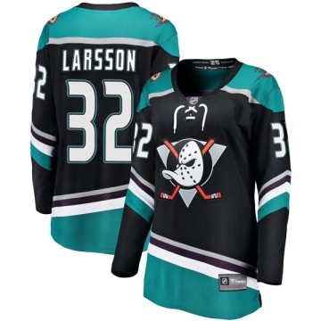 Breakaway Fanatics Branded Women's Jacob Larsson Anaheim Ducks Alternate Jersey - Black