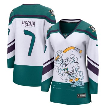 Breakaway Fanatics Branded Women's Jayson Megna Anaheim Ducks 2020/21 Special Edition Jersey - White
