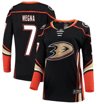 Breakaway Fanatics Branded Women's Jayson Megna Anaheim Ducks Home Jersey - Black