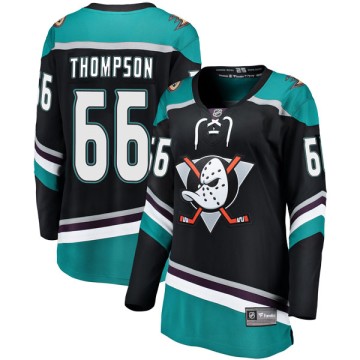 Breakaway Fanatics Branded Women's Keaton Thompson Anaheim Ducks Alternate Jersey - Black