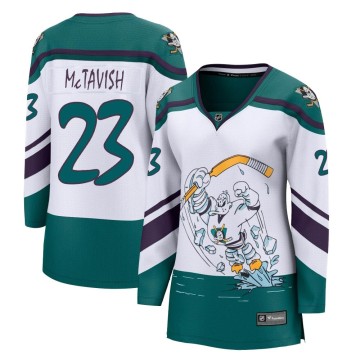 Breakaway Fanatics Branded Women's Mason McTavish Anaheim Ducks 2020/21 Special Edition Jersey - White