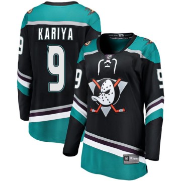 Breakaway Fanatics Branded Women's Paul Kariya Anaheim Ducks Alternate Jersey - Black