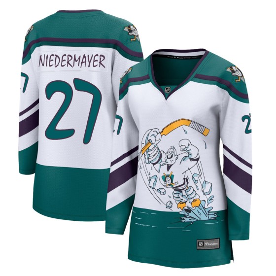 Breakaway Fanatics Branded Women's Scott Niedermayer Anaheim Ducks 2020/21 Special Edition Jersey - White