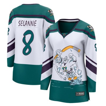Breakaway Fanatics Branded Women's Teemu Selanne Anaheim Ducks 2020/21 Special Edition Jersey - White