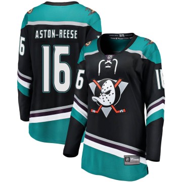 Breakaway Fanatics Branded Women's Zach Aston-Reese Anaheim Ducks Alternate Jersey - Black
