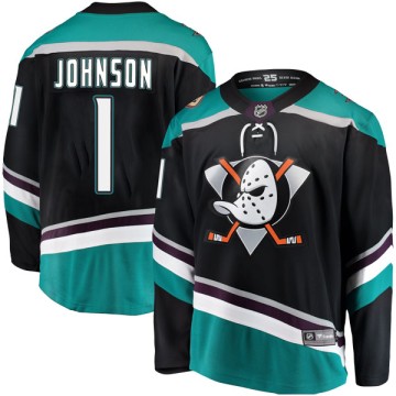 Breakaway Fanatics Branded Youth Chad Johnson Anaheim Ducks Alternate Jersey - Black