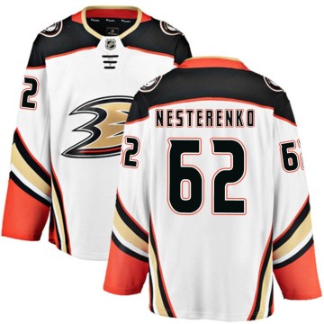 Breakaway Fanatics Branded Youth Nikita Nesterenko Anaheim Ducks Away Jersey - White