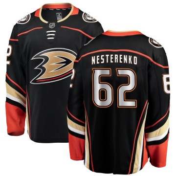 Breakaway Fanatics Branded Youth Nikita Nesterenko Anaheim Ducks Home Jersey - Black