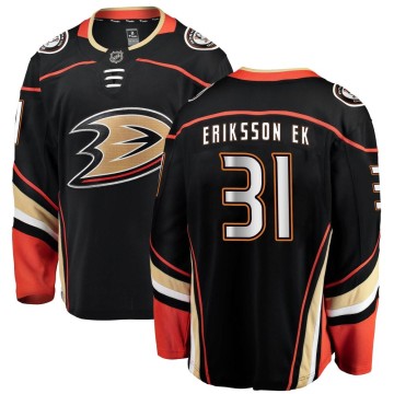 Breakaway Fanatics Branded Youth Olle Eriksson Ek Anaheim Ducks Home Jersey - Black