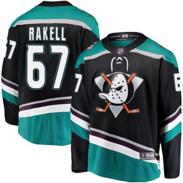 Breakaway Fanatics Branded Youth Rickard Rakell Anaheim Ducks Alternate Jersey - Black
