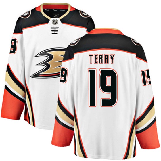 Breakaway Fanatics Branded Youth Troy Terry Anaheim Ducks Away Jersey - White