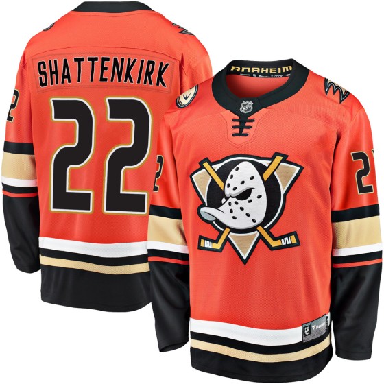 Premier Fanatics Branded Men's Kevin Shattenkirk Anaheim Ducks Breakaway 2019/20 Alternate Jersey - Orange