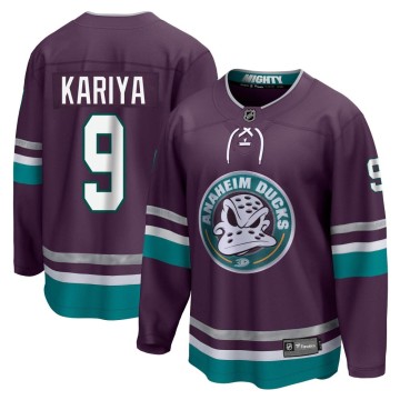Premier Fanatics Branded Men's Paul Kariya Anaheim Ducks 30th Anniversary Breakaway Jersey - Purple