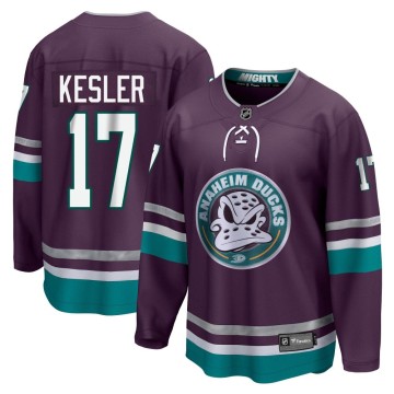 Premier Fanatics Branded Men's Ryan Kesler Anaheim Ducks 30th Anniversary Breakaway Jersey - Purple
