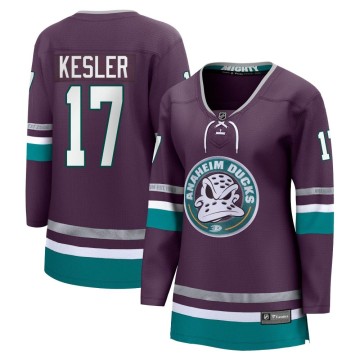 Premier Fanatics Branded Women's Ryan Kesler Anaheim Ducks 30th Anniversary Breakaway Jersey - Purple